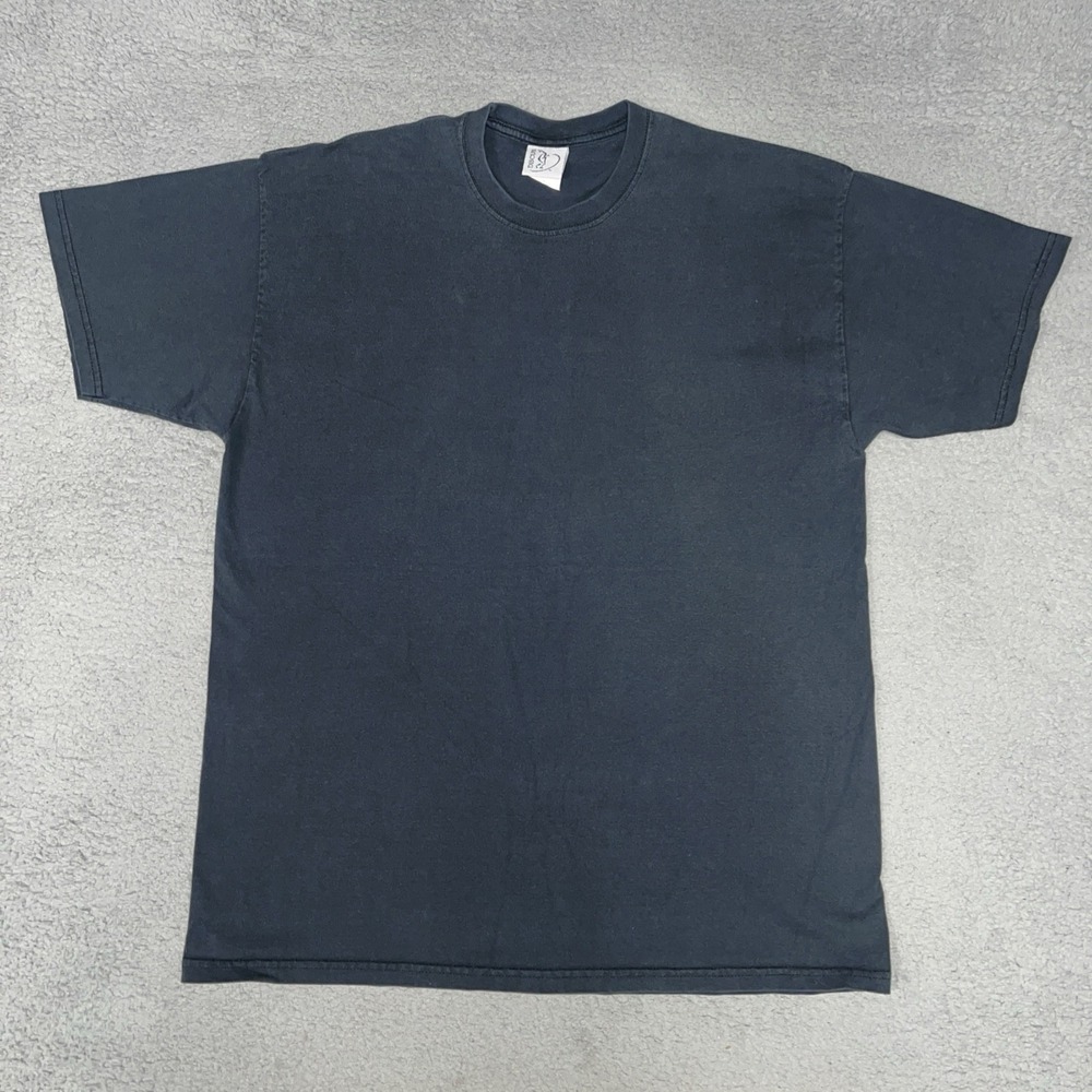 VTG Discus Athletic T Shirt Mens Sz XL Black Blank Grunge Made in Mexico Tee 90s